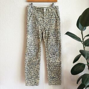 Pilcro Anthropologie The Wander Pants Size 27 Cheetah Leopard Print Utility